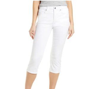 NWT NYDJ Marilyn Straight Crop Jeans Optic White Size 16